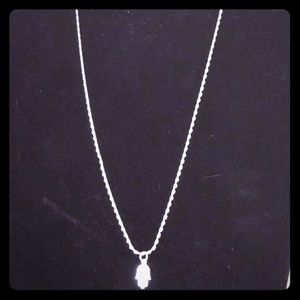 Sterling Silver Hand of Fatimah $25 with chain.